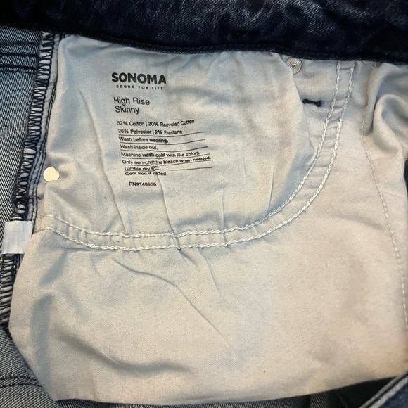 SALE Sonoma high rise skinny jeans - Picture 6 of 8